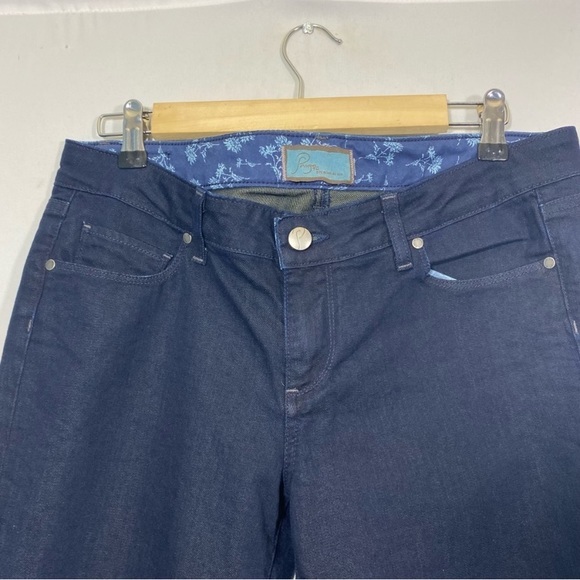 Paige Jeans Skyline Drive Classic‎ Rise Peg Leg Dark Blue 5 Pockets Size 30 - Picture 10 of 12